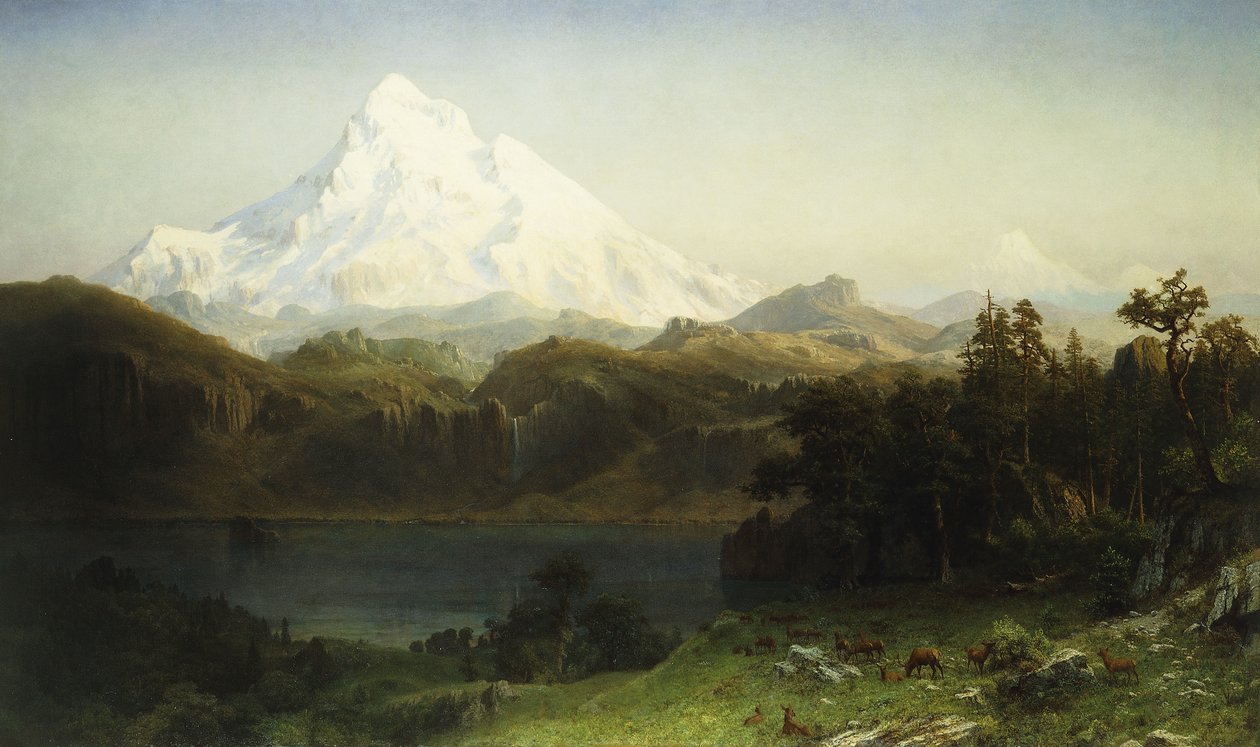 Mount Hood, em Oregon, de Albert Bierstadt