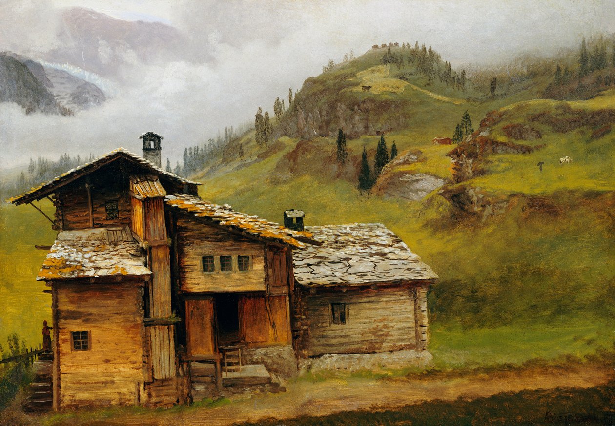 Casa da montanha de Albert Bierstadt