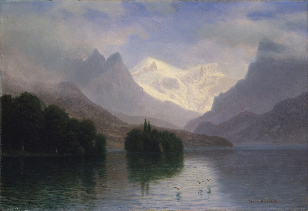 Cena de montanha de Albert Bierstadt