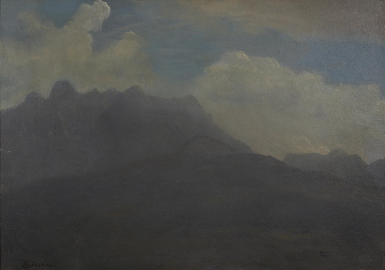 Montanhas e sopés de montanhas de Albert Bierstadt