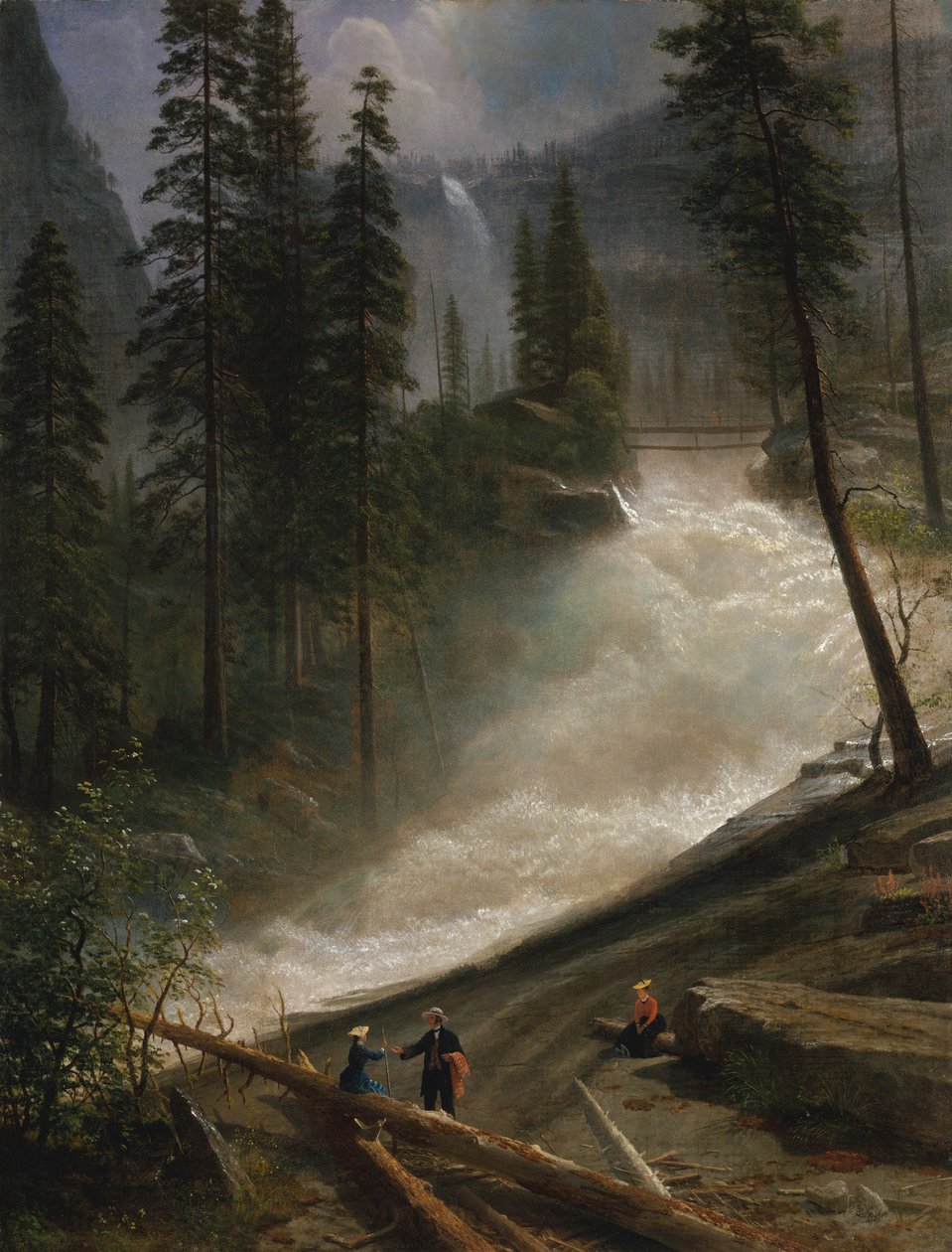 Cascatas do Nevada, Yosemite de Albert Bierstadt