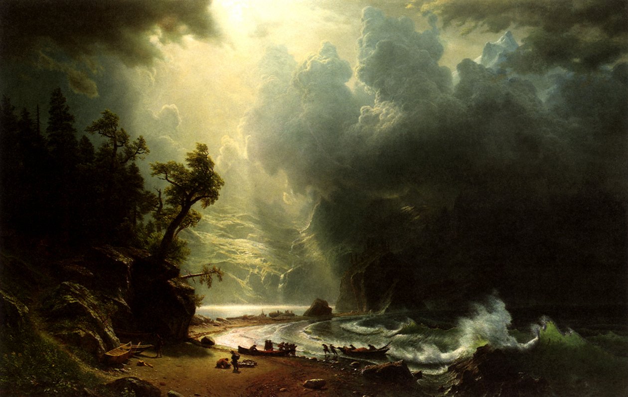 Puget Sound na Costa do Pacífico de Albert Bierstadt