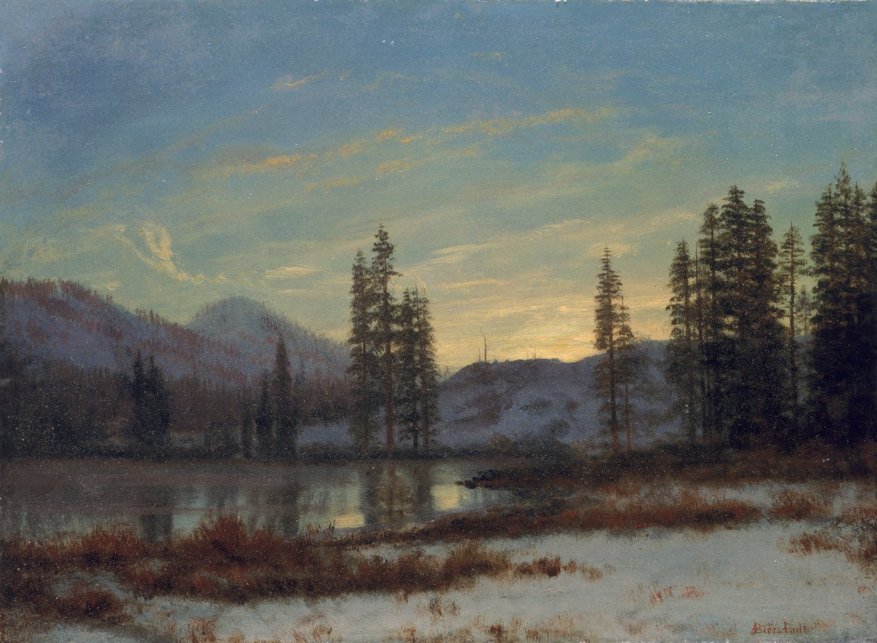 Neve nas Montanhas Rochosas de Albert Bierstadt