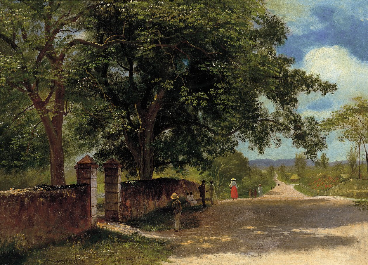Rua em Nassau de Albert Bierstadt