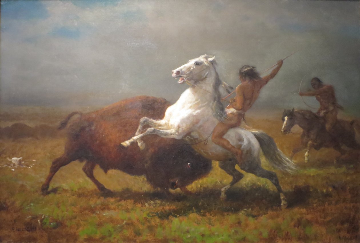 Estudo para "O Último dos Búfalos" de Albert Bierstadt