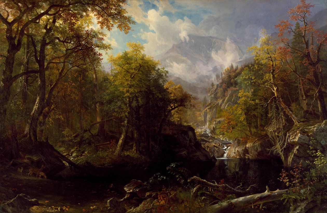 A piscina Esmeralda de Albert Bierstadt