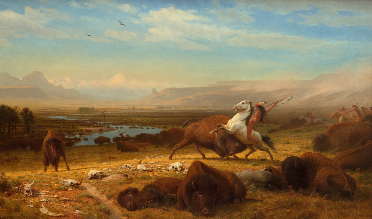 O Último do Búfalo, 1888. de Albert Bierstadt