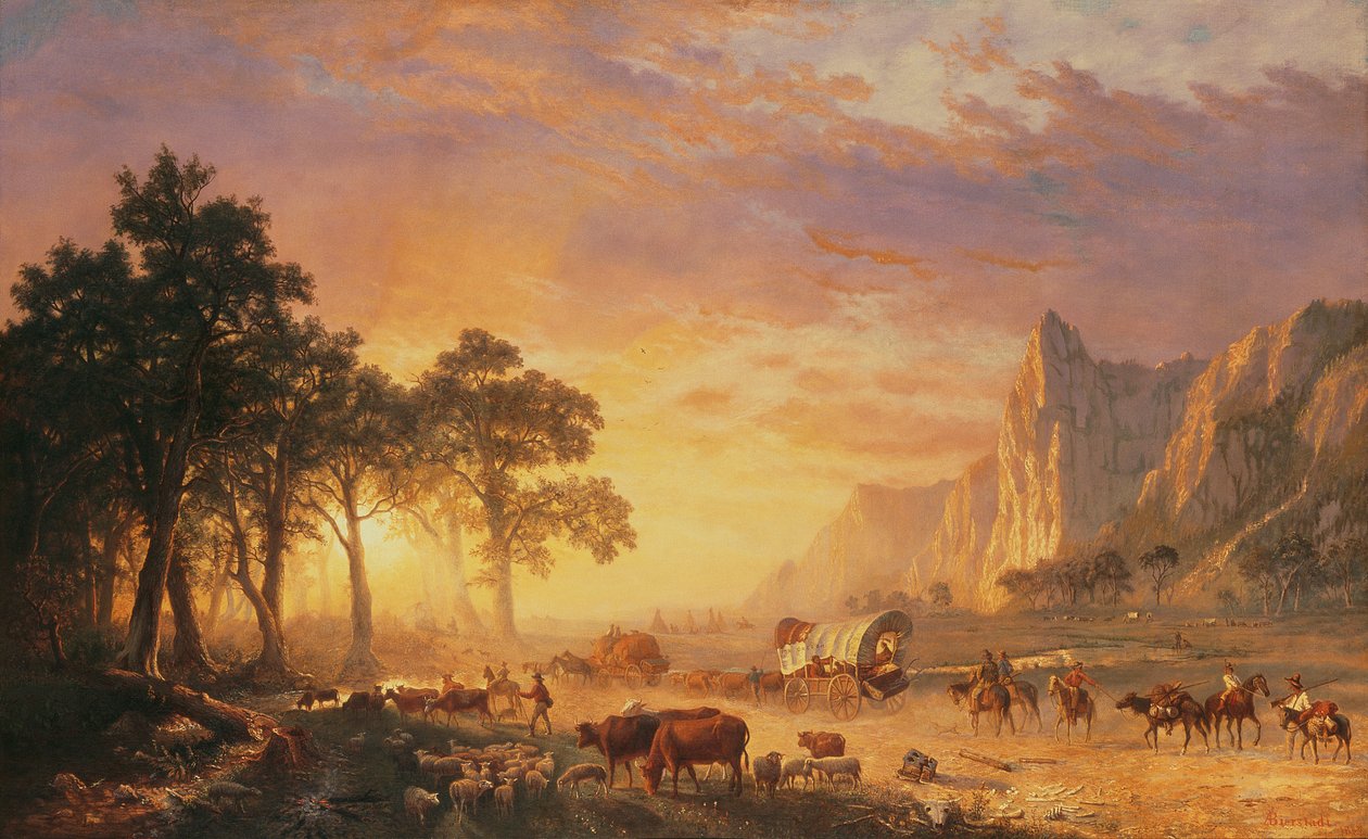 O Trilho do Oregon de Albert Bierstadt