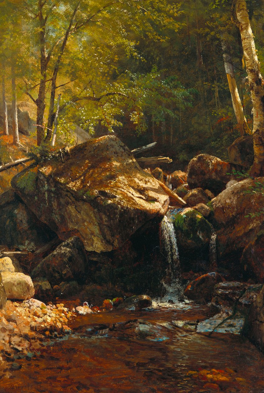 Thompson Cascade, Montanhas Brancas de Albert Bierstadt