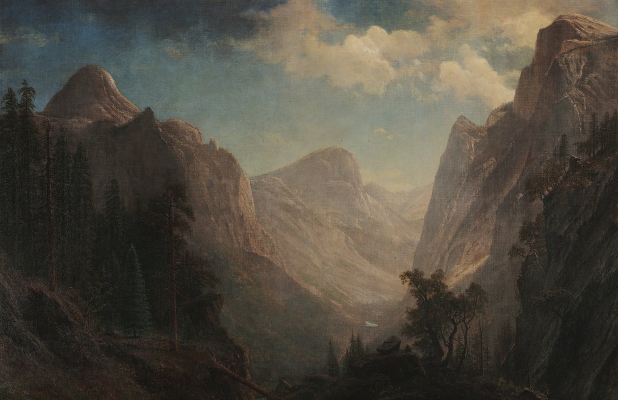 Vista do vale de Yosemite de Albert Bierstadt