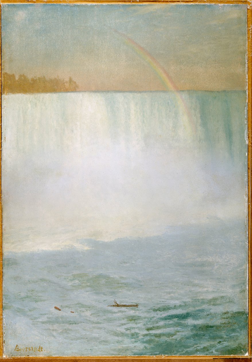 Cachoeira e arco-íris, Niagara de Albert Bierstadt
