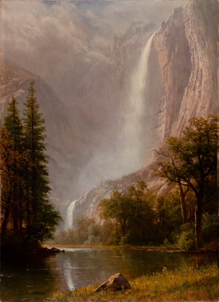 Yosemite Falls, c.1865-70 de Albert Bierstadt