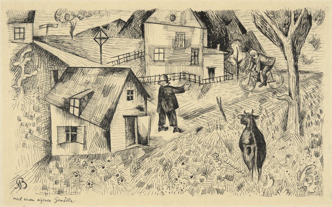 Feierabend (noite de feriado) de Albert Bloch