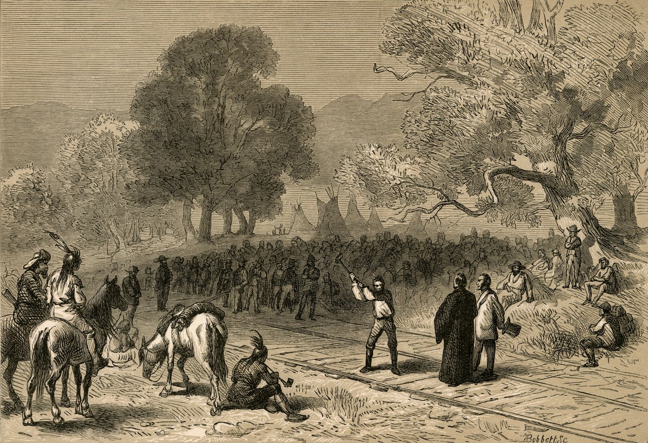 Conclusão da estrada de ferro do Pacífico, 1878. de Albert Bobbett