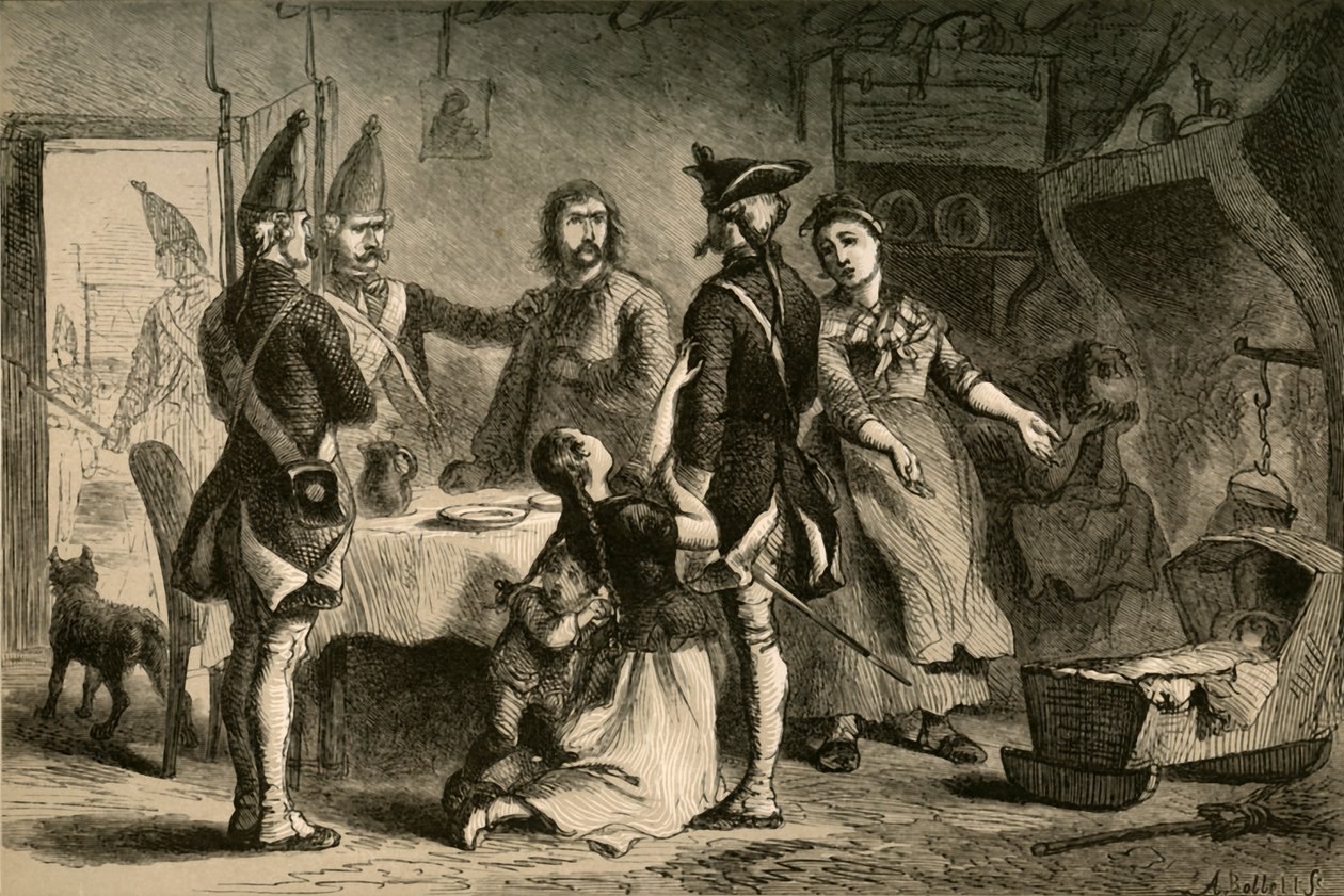 Recrutamento de soldados alemães para serviço na América, 1877. de Albert Bobbett