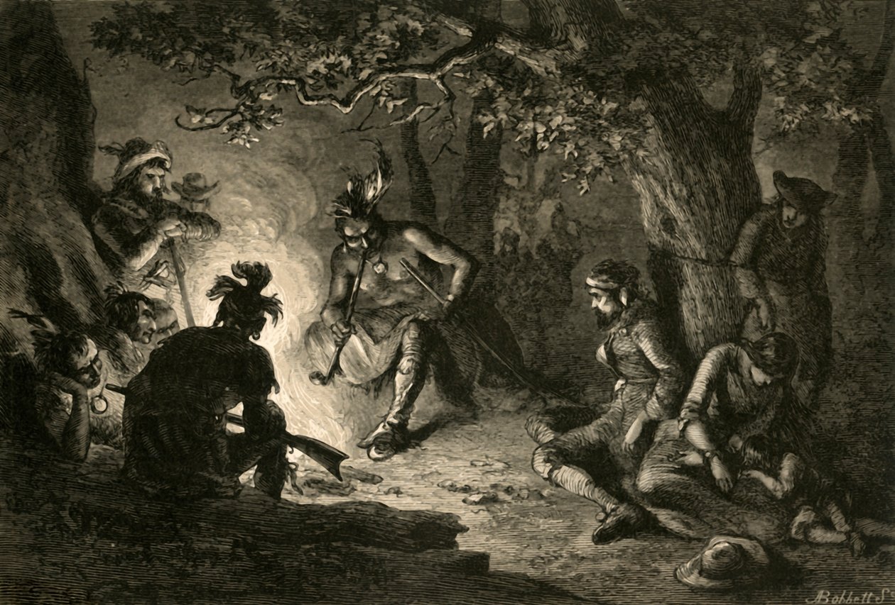 Prisioneiros do vale de Wyoming, 1877. de Albert Bobbett