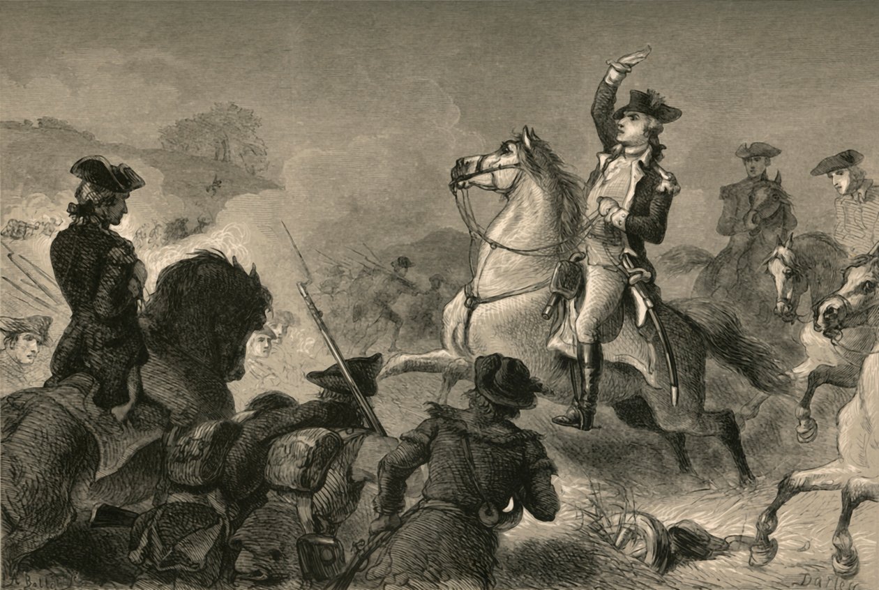 Washington em Monmouth, 1877. de Albert Bobbett
