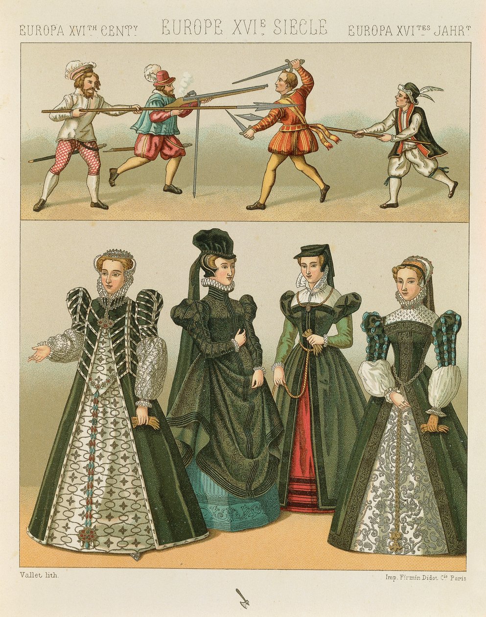 "Le Costume Historique" (A História Completa do Traje) por Auguste Racinet, IV Volume de Albert Charles August Racinet