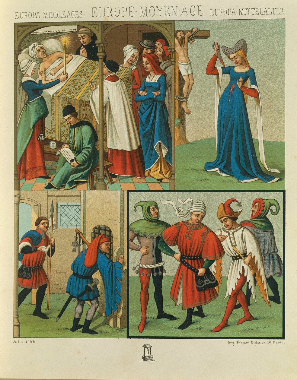 "Le Costume Historique" (A História Completa do Traje) por Auguste Racinet, Volume IV de Albert Charles August Racinet