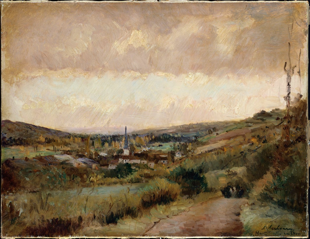 Últimos dias de outono em Hondouville-sur-Iton de Albert Charles Lebourg
