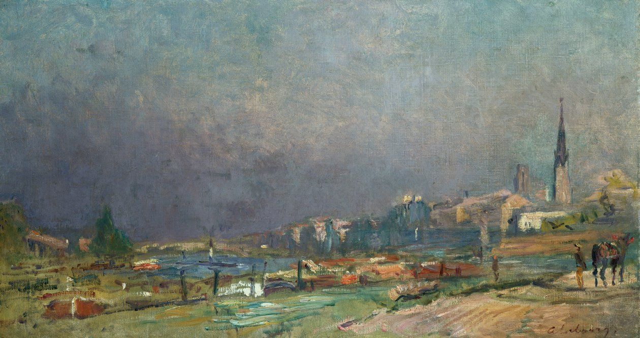 Nas margens do rio de Albert Charles Lebourg