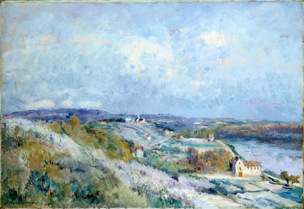 Os campos de Herblay na primavera de Albert Charles Lebourg