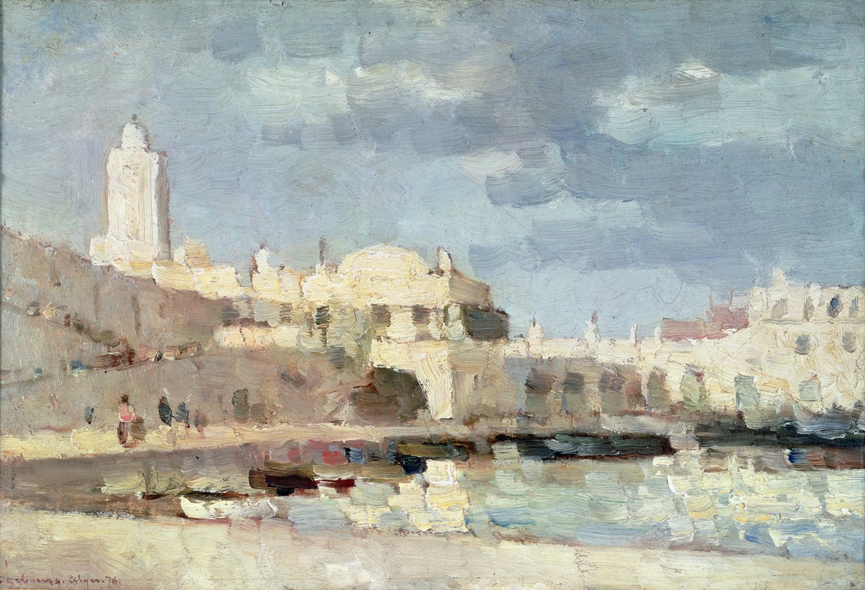 O porto de Argel, 1876 de Albert Charles Lebourg