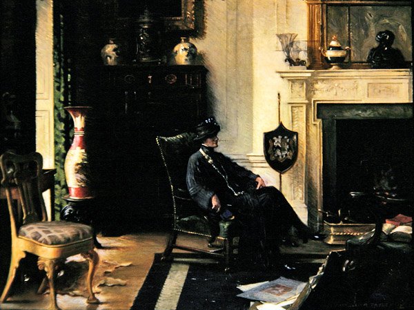 Senhora num interior de Albert Chevallier Tayler
