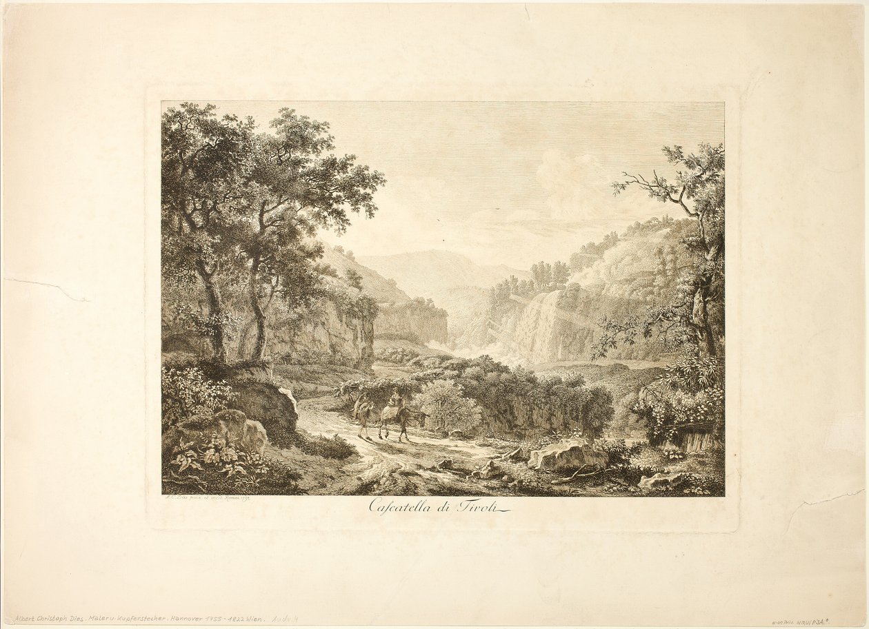 Cascatas de Tivoli de Albert Christoph Dies