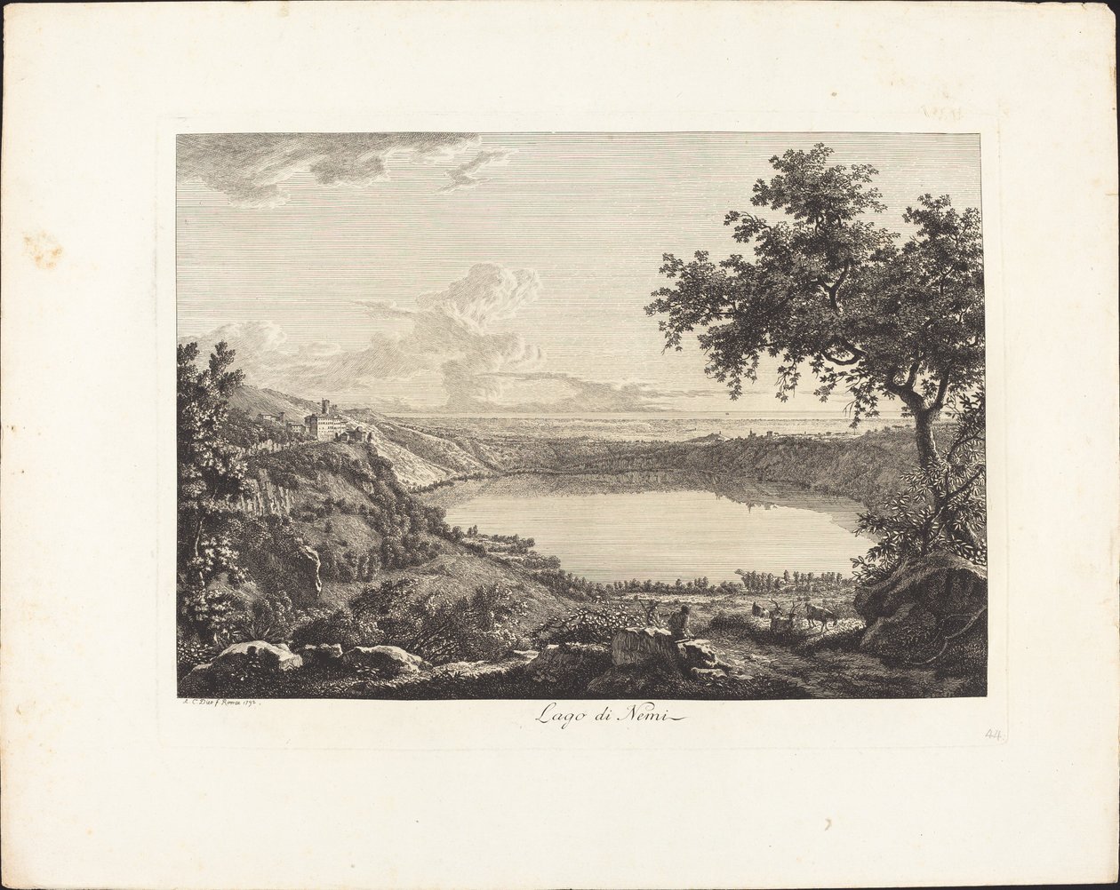 Lago do Nemi de Albert Christoph Dies