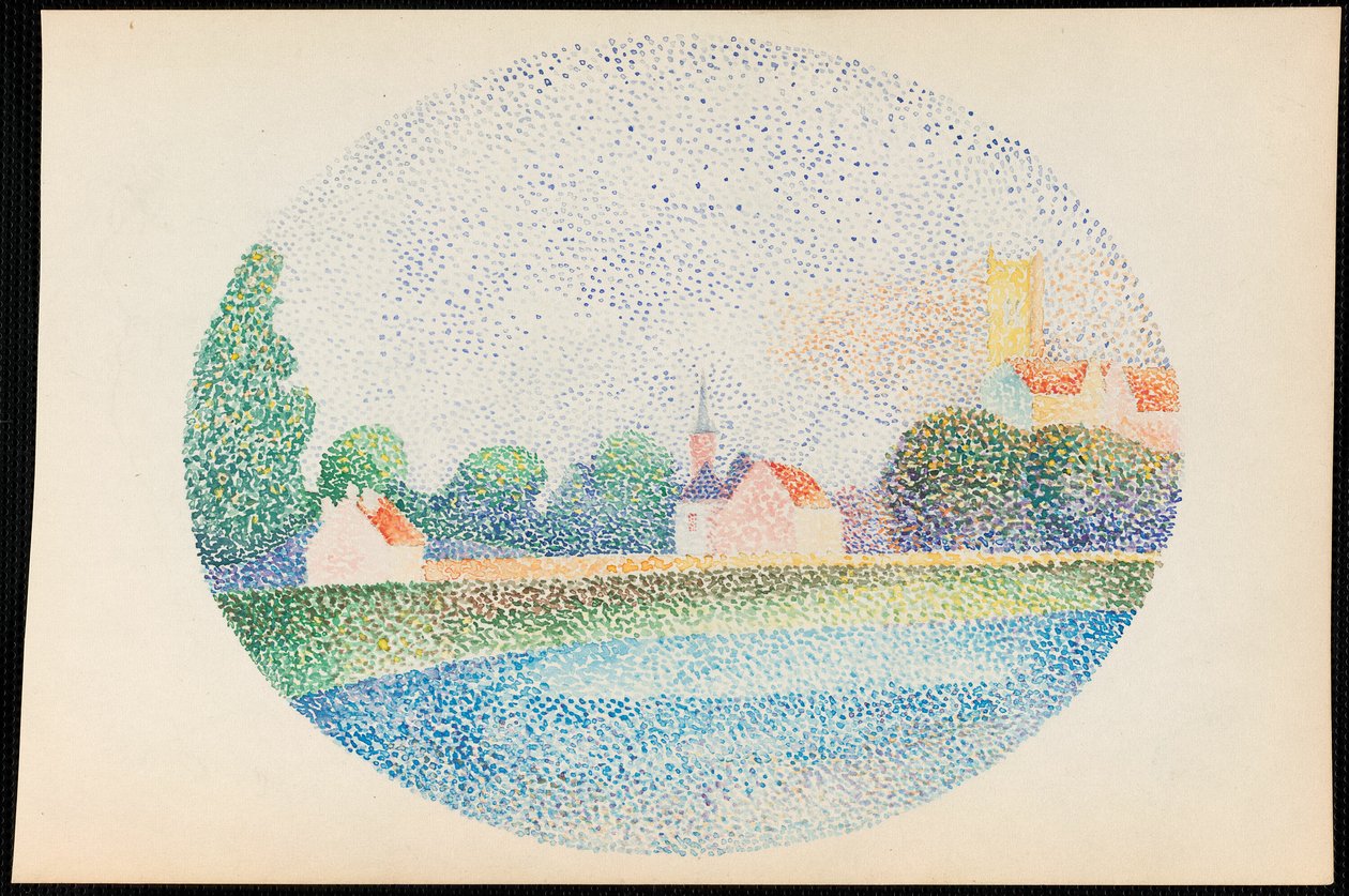 Manhã no Marne em Meaux de Albert Dubois Pillet
