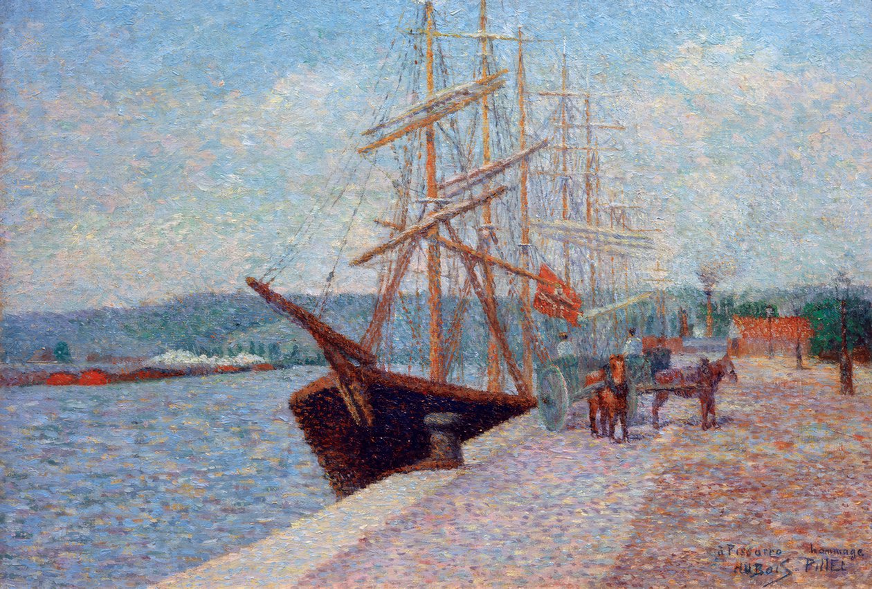 Quai de Lesseps - Rouen de Albert Dubois Pillet