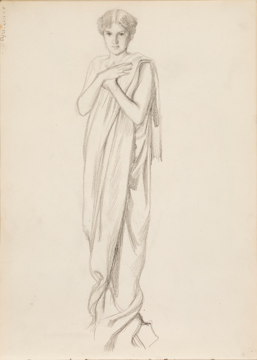 Aino Ackté as Alcestis, sketch de Albert Edelfelt