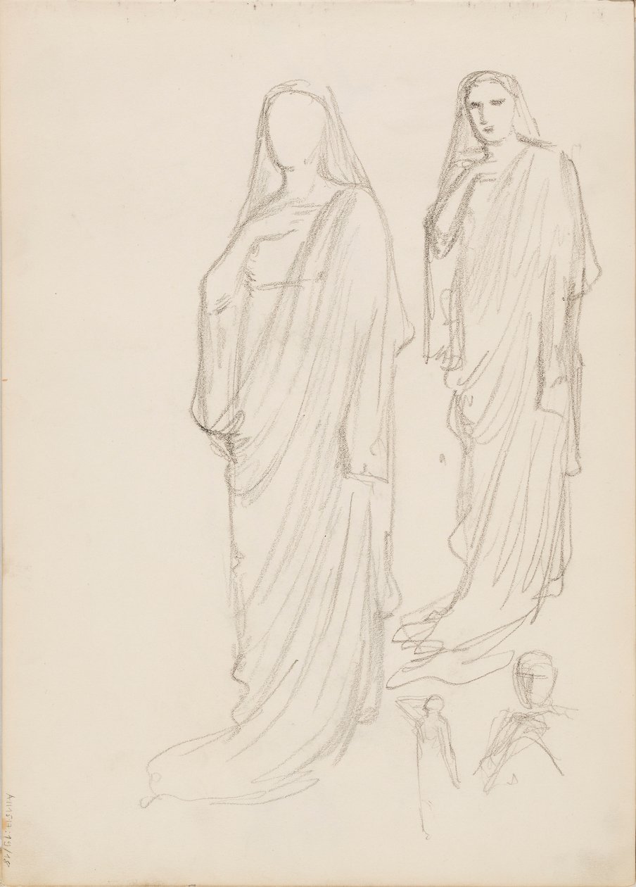 Aino Ackté as Alcestis, sketch de Albert Edelfelt