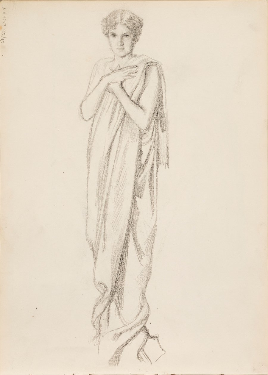 Aino Ackté as Alcestis, sketch de Albert Edelfelt