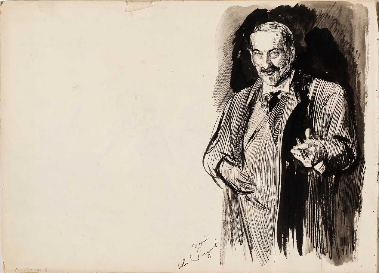 Asher Wertheimer depois de John S. Sargent de Albert Edelfelt