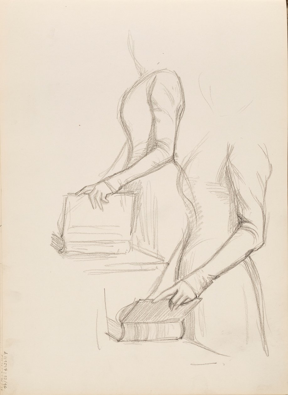 Camille Vallery-Radot, esboço para retrato de Albert Edelfelt