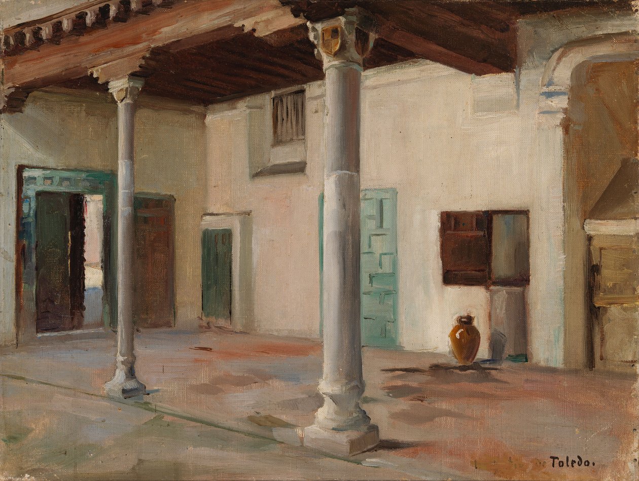 Pátio em Toledo de Albert Edelfelt
