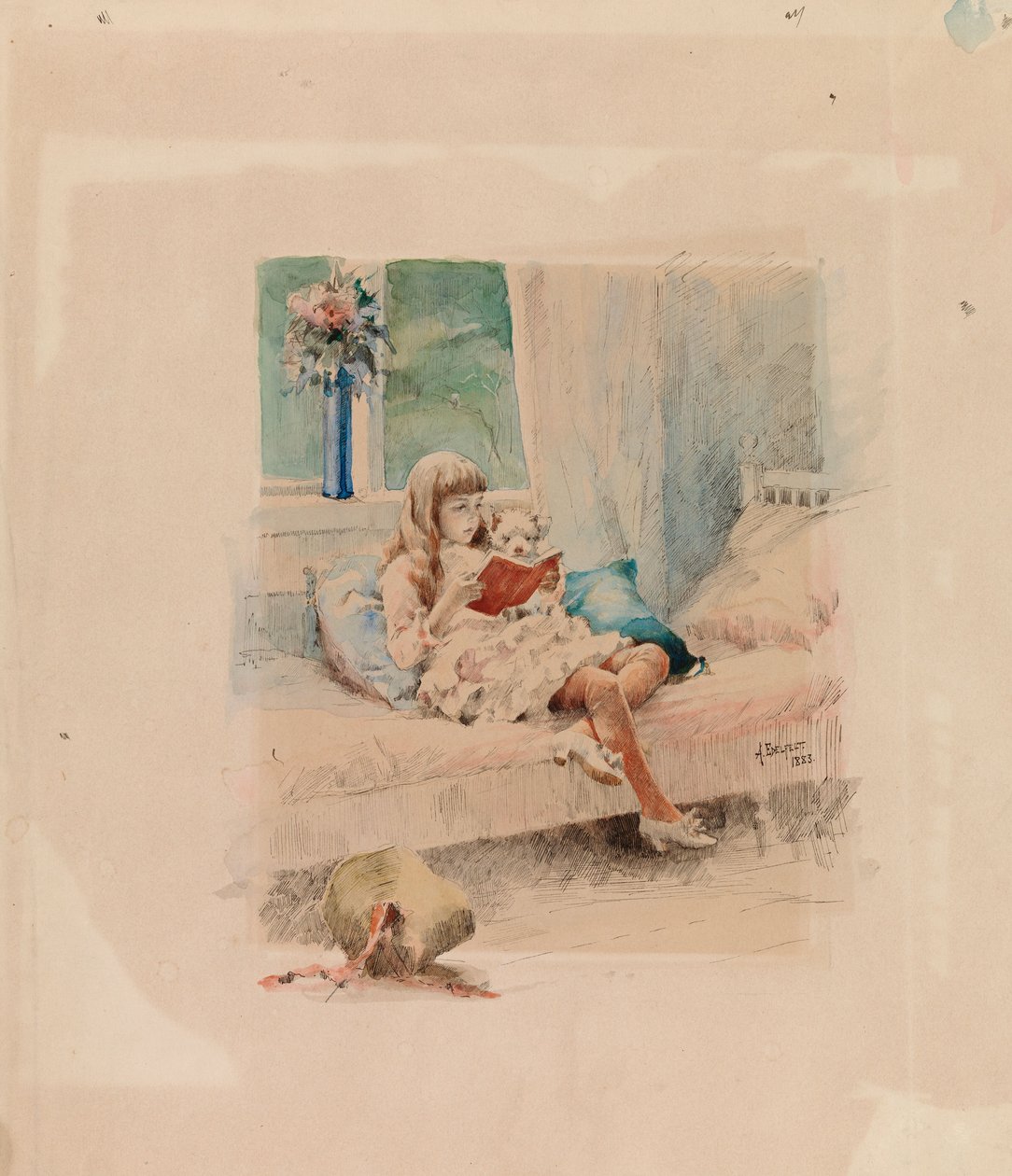 Queridos amigos III (Berta e Capi) de Albert Edelfelt