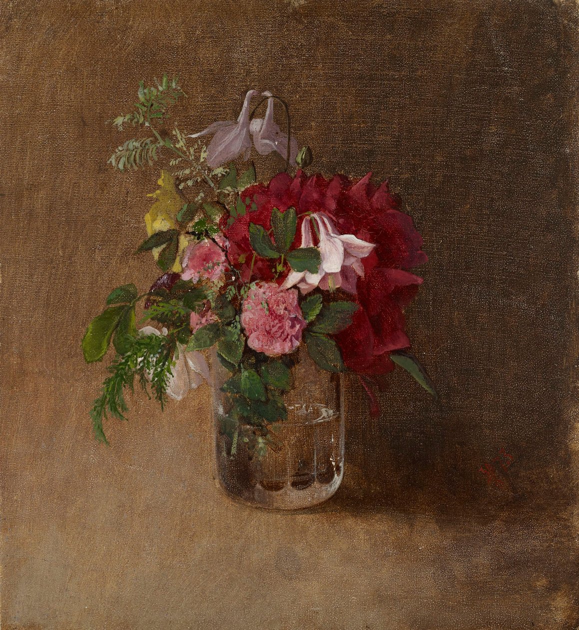 Flores num copo de Albert Edelfelt