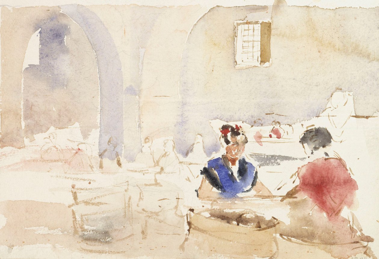 Interior da Espanha (Fábrica de Tabaco em Sevilha) de Albert Edelfelt