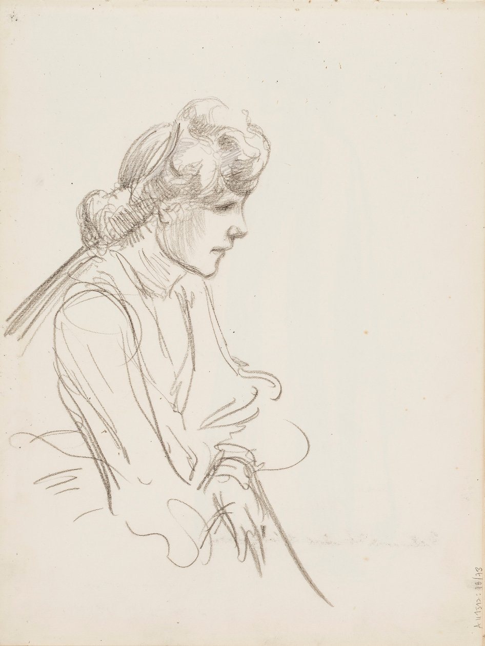 Mulher sentada de Albert Edelfelt