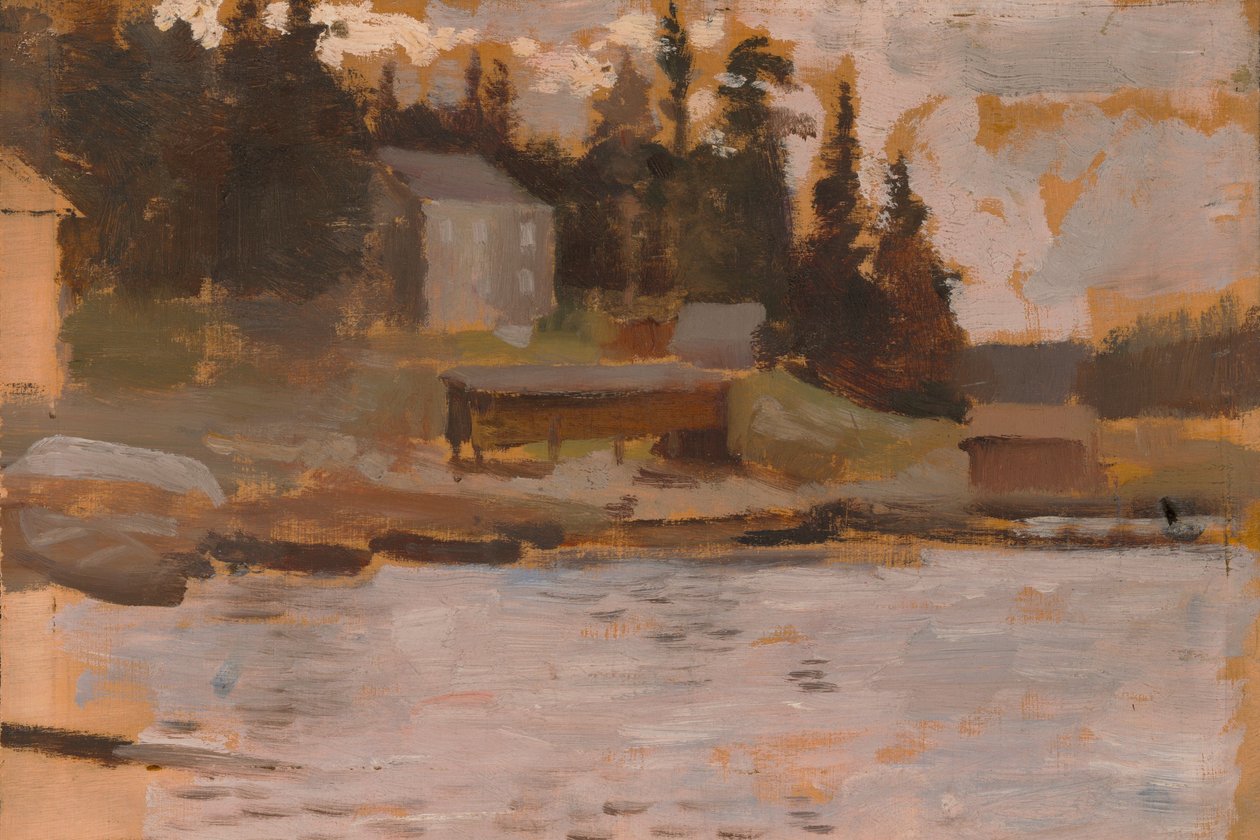 Esboço de paisagem de Hamari de Albert Edelfelt