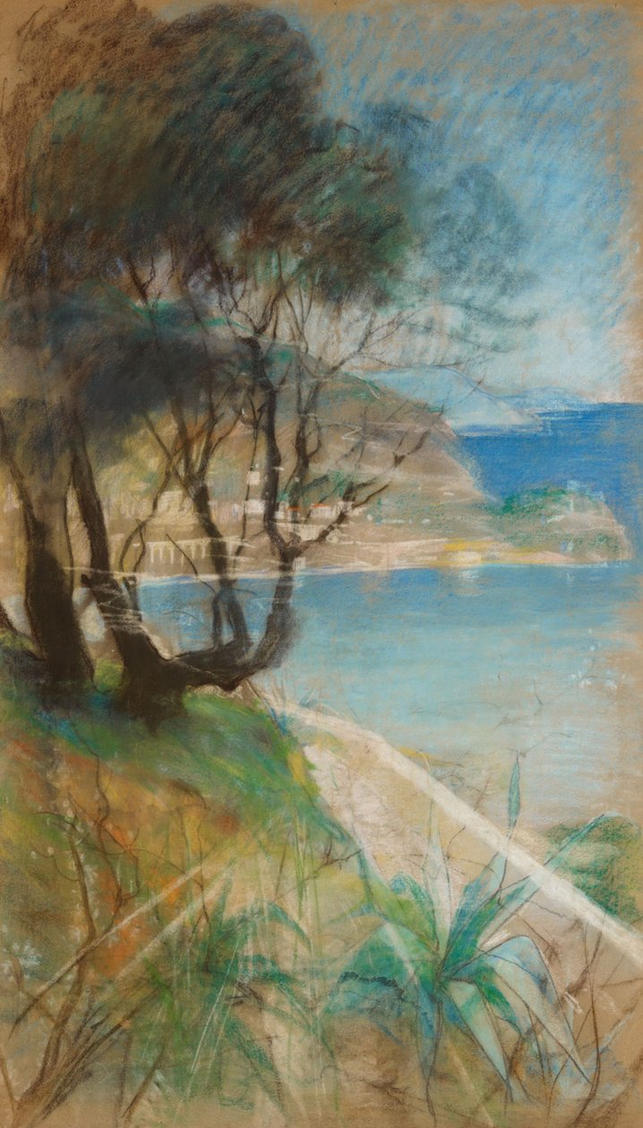 Paisagem do Mediterrâneo de Albert Edelfelt