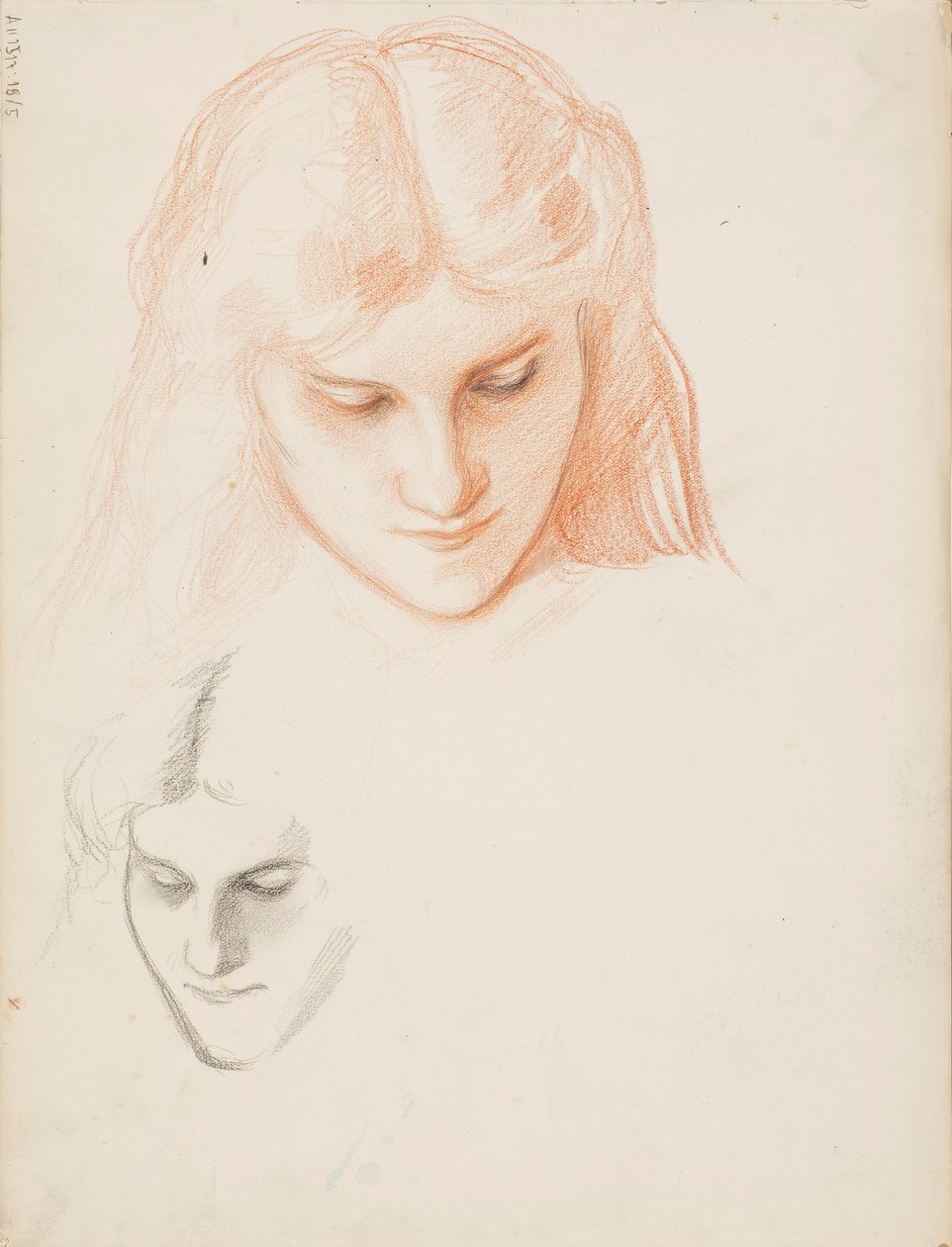 O rosto de uma mulher de Albert Edelfelt