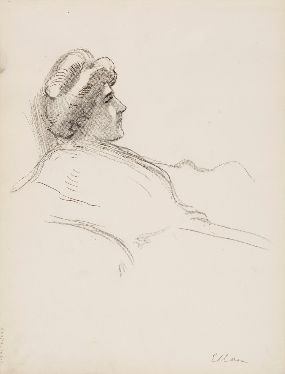 Perfil feminino (Ellan) de Albert Edelfelt