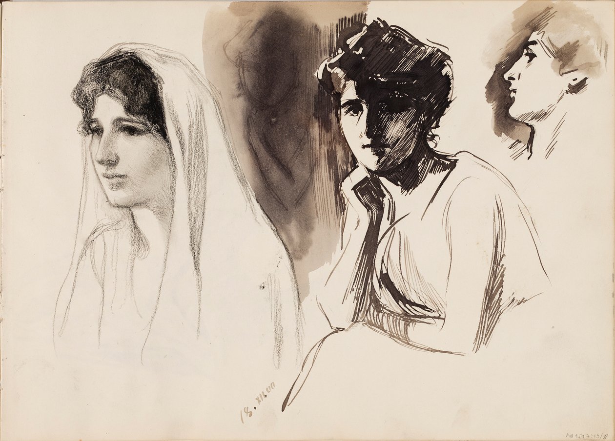 Figuras femininas de Albert Edelfelt