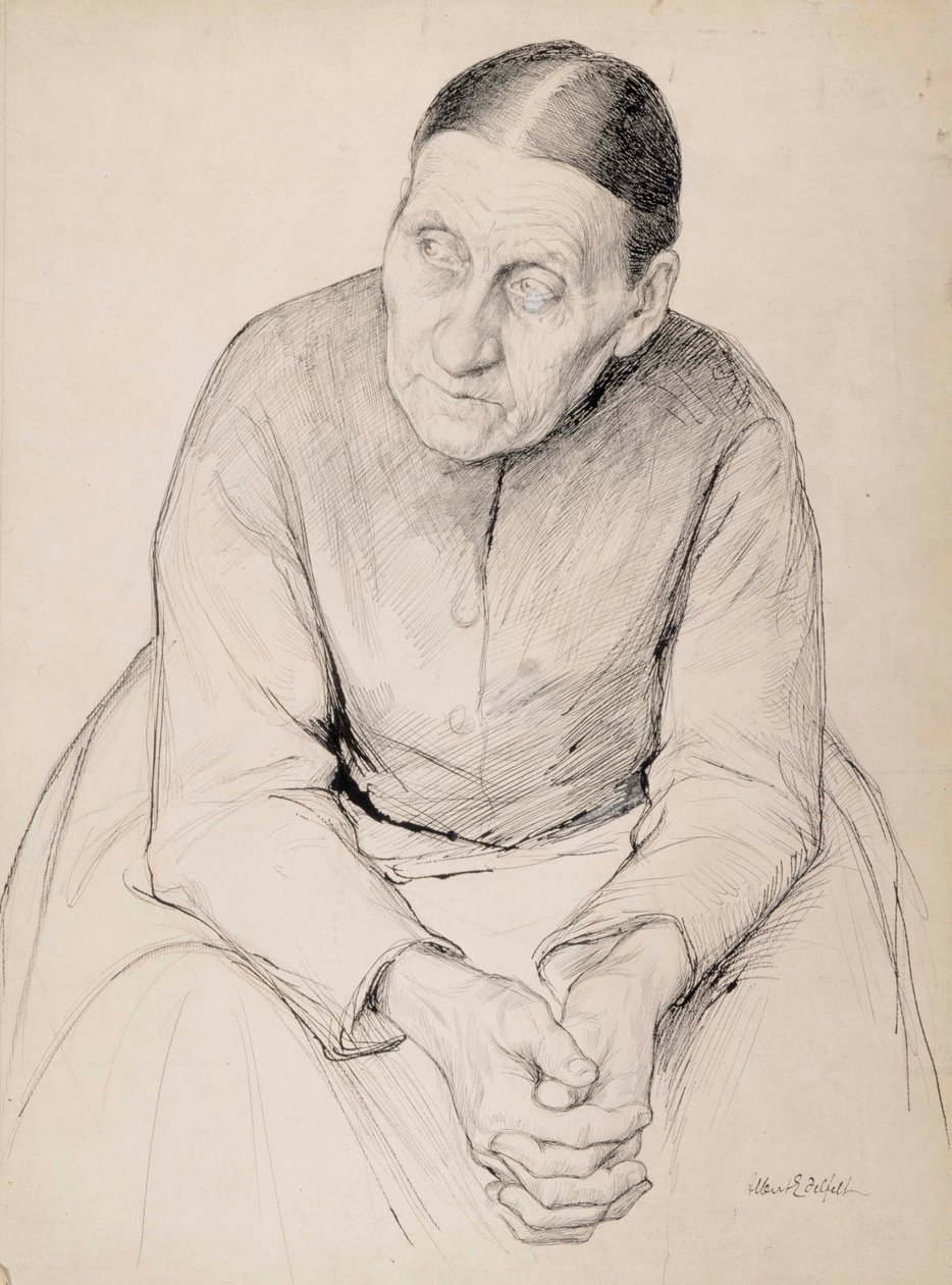 Velha camponesa de Albert Edelfelt