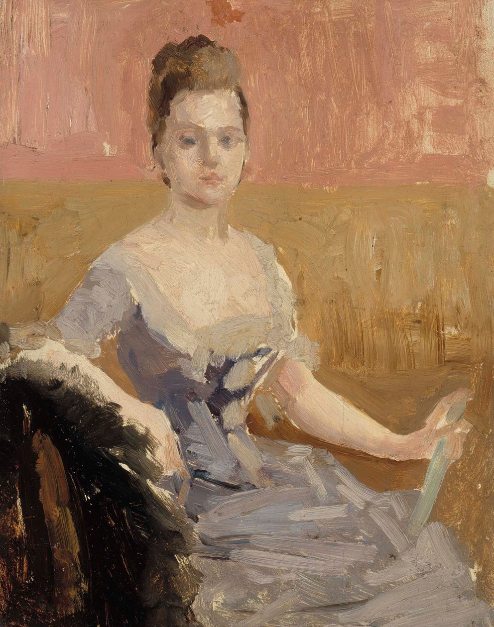 Estudo de retrato da condessa Augusta Lewenhaupt de Albert Edelfelt