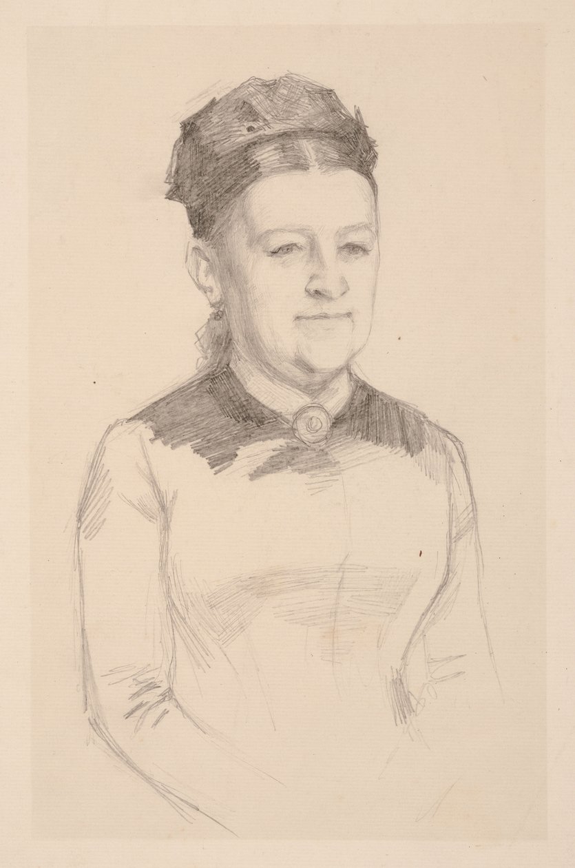 Estudo de retrato da Sra. Anna Sinebrychoff de Albert Edelfelt